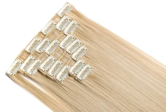 Seamless 613 Blonde Clip-In Hair Extensions